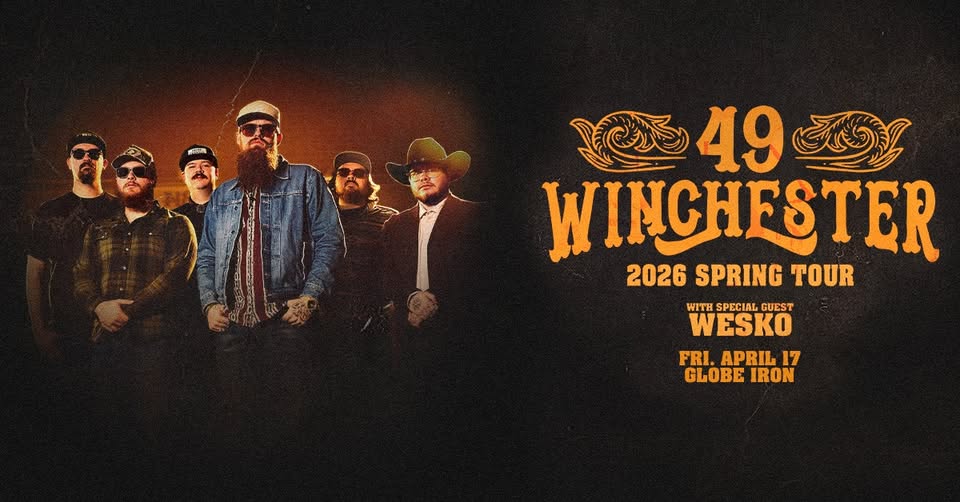 49 Winchester: SPRING TOUR 26′ LIVE at Globe Iron