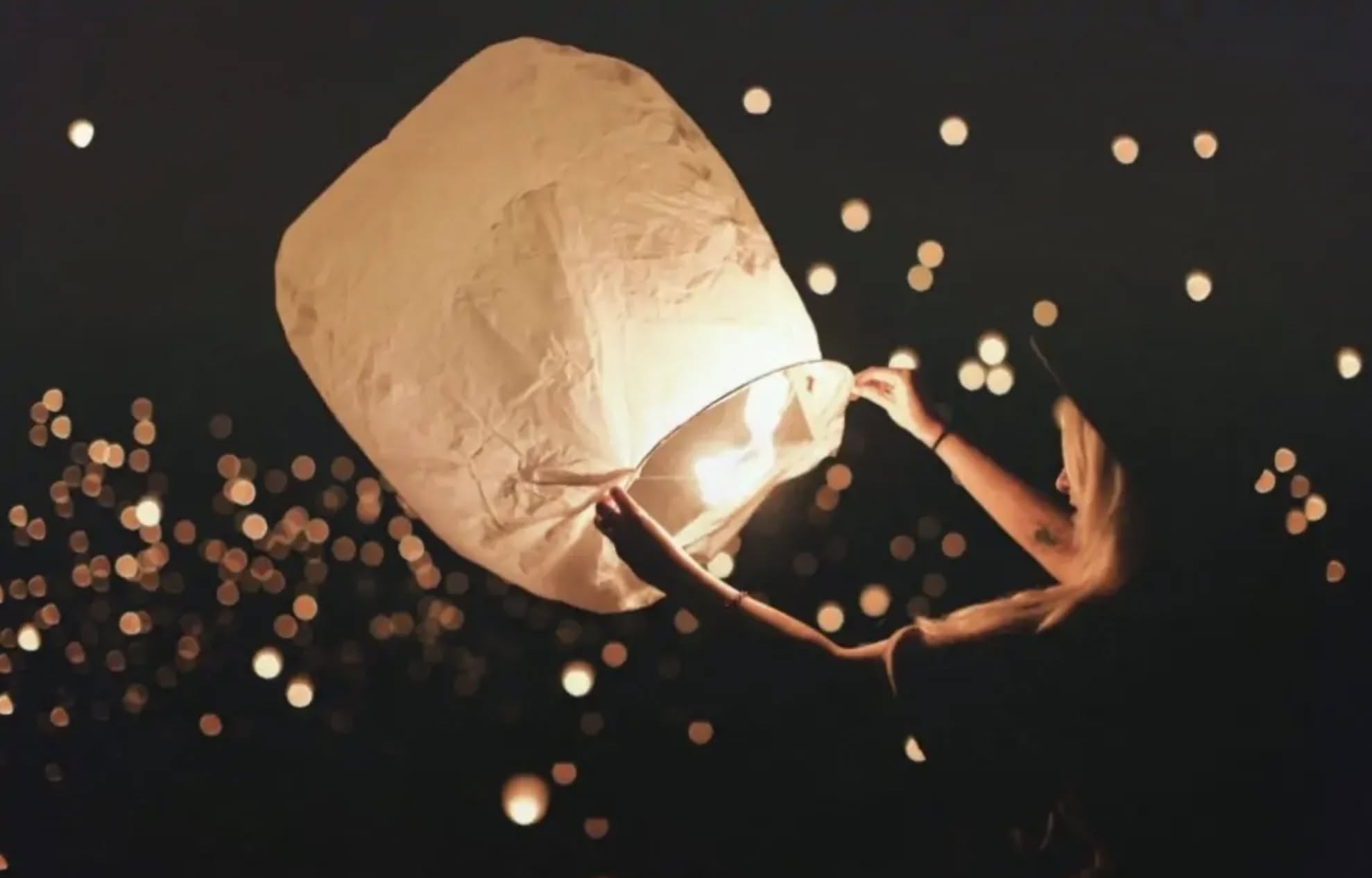 Cleveland Sky Lantern Festival by Lights Over America