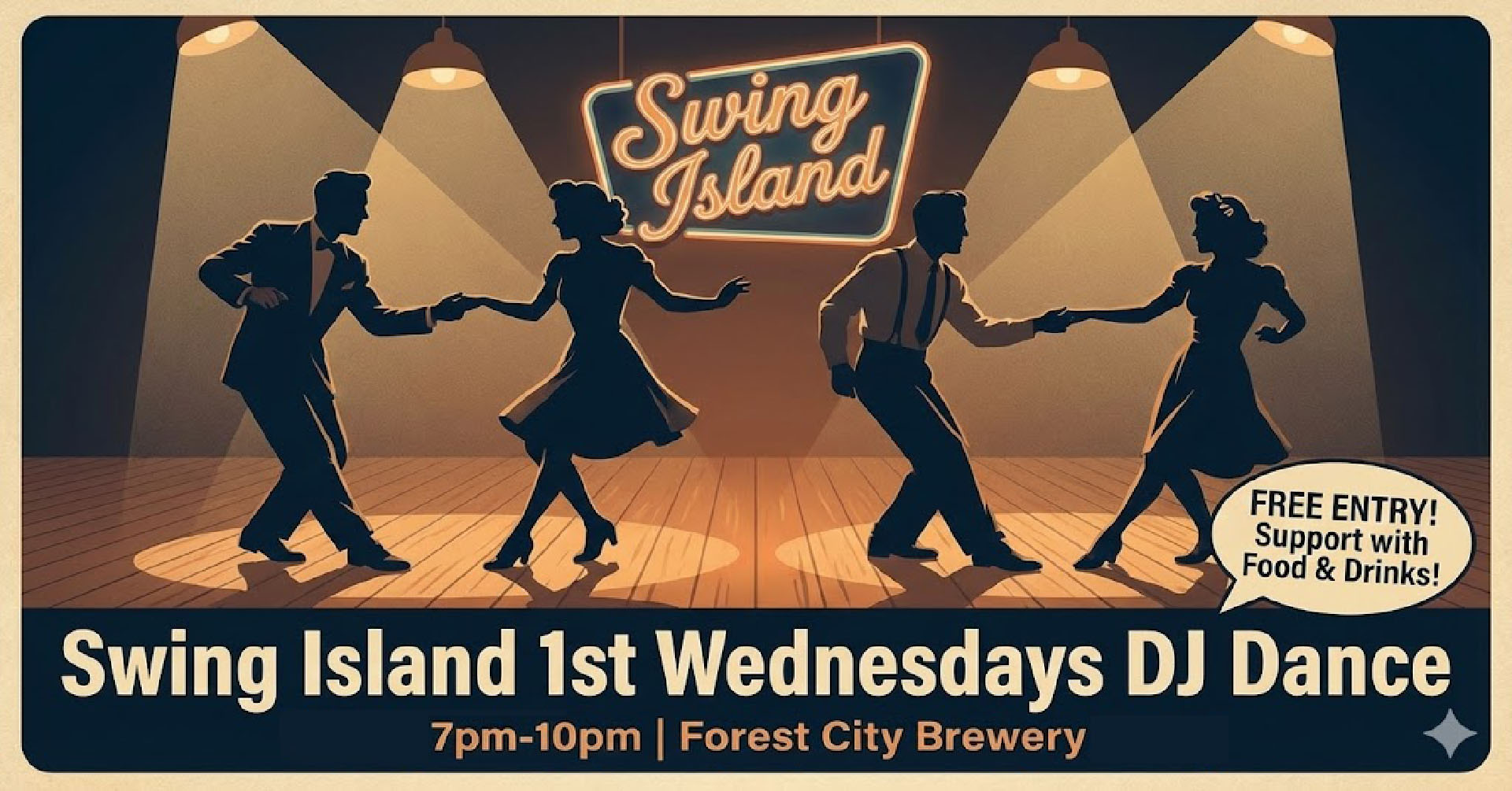 Swing Island 1st Wednesdays Mid-Week Swing Fix