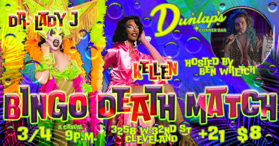 Bingo Death Match – Art Variety Game & Drag Show at Dunlap’s Corner Bar