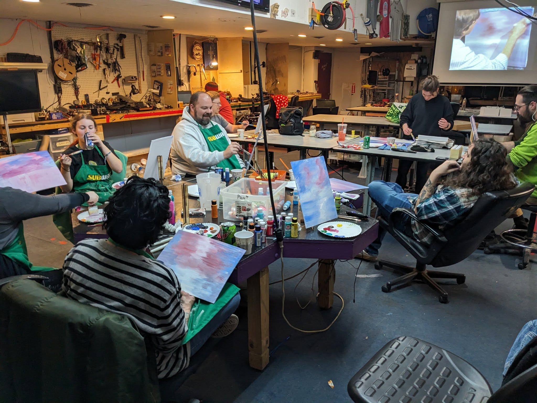 You’re not Bob Ross Paint Night