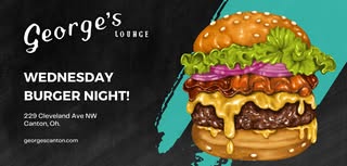 Burger Night At George’s Lounge