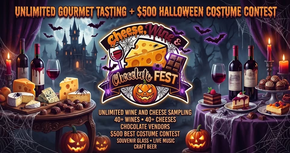 CHEESE, Wine & Chocolate Fest Cleveland 2026 (Halloween Party)