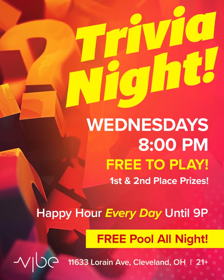 Trivia Night- Every Wednesday- Cleveland, Ohio