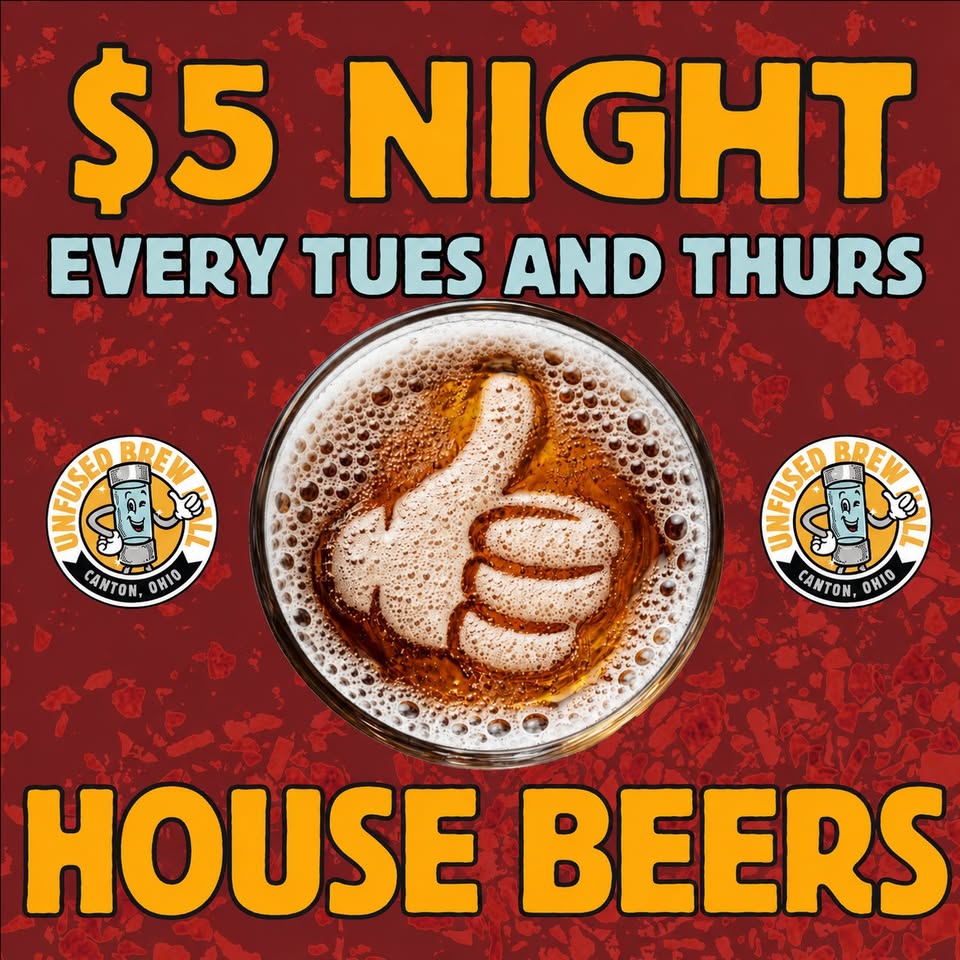 $5 House Beers! Every Tuesday & Thursday