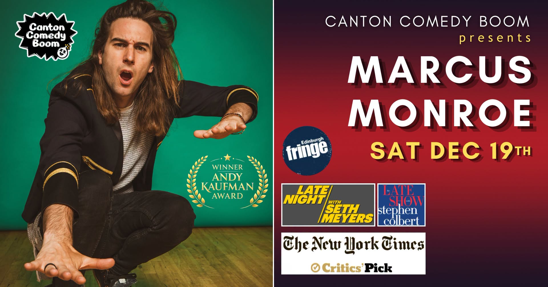 Marcus Monroe at Canton Comedy Boom